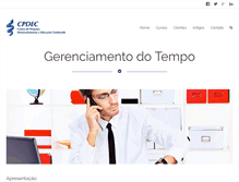 Tablet Screenshot of gerenciamentodotempo.com.br